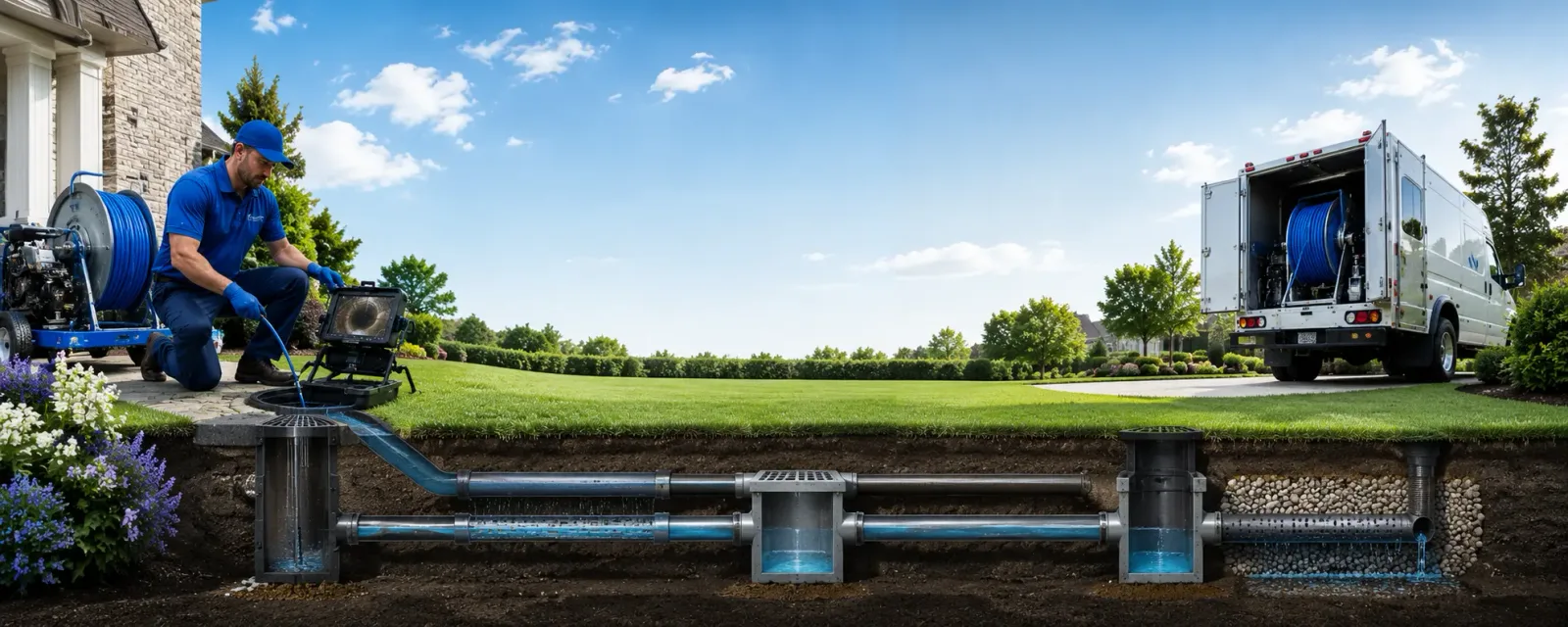 Outdoor drain cleaning information for Addington, OK